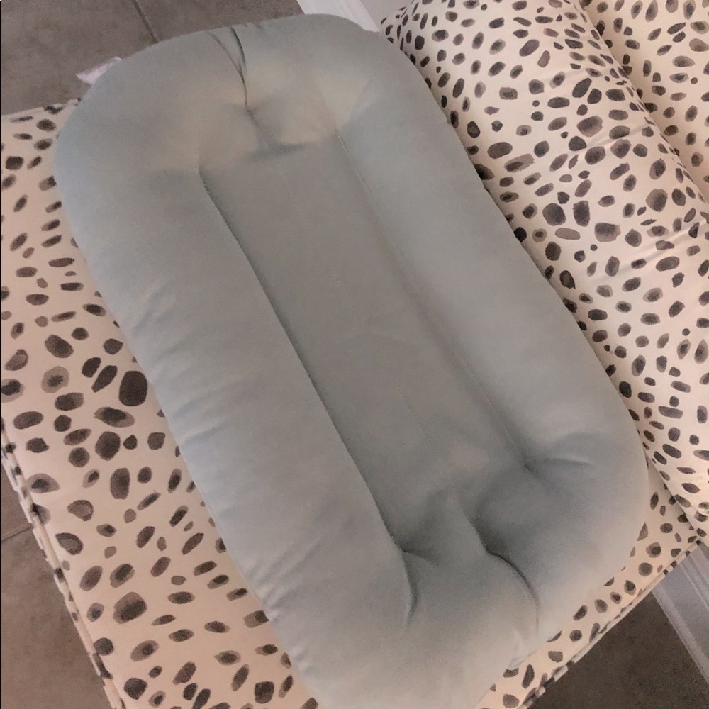 Snuggle Me Organic newborn lounger.